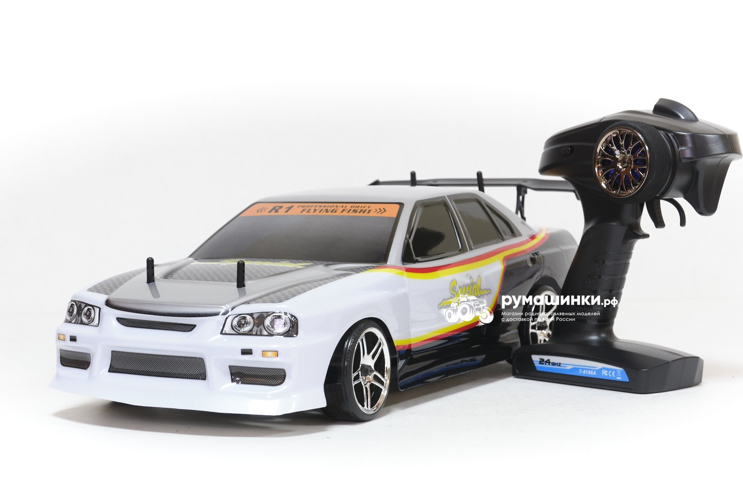 Радиоуправляемая машина для дрифта HSP Drift Flying Fish 1 Top 4WD RTR  Кузов Nissan R34 Skyline 94123TOP/12333 Купить с доставкой